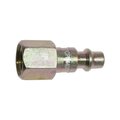 Interstate Pneumatics 1/4 Inch Industrial Steel Coupler Plug x 1/4 Inch Female NPT, PK 50 CPH440-50K